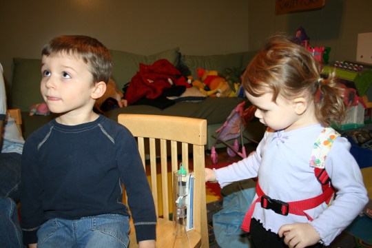 Will and Sasha on infusion day